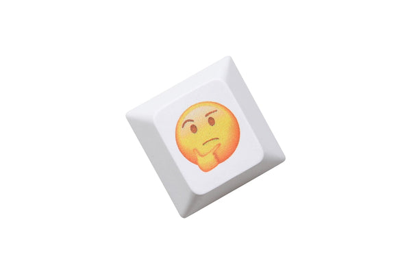 Cute Face Mood Meme Expression Keycap Dye Subbed keycaps for mx stem mechanical keyboards Yellow funny snicker Tongue Cry