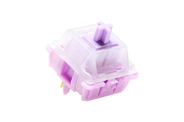 43 Studio Popu Switch Linear 65g MX switch for mechanical keyboard 50m POM Nylon Milky Top Housing Non Factory Lubed Purple