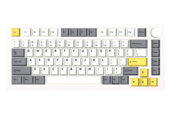 NextTime X75 75% Gasket Mechanical Keyboard GJ keycaps kit PCB Hot Swap Switch RGB Jockey BOW white sea