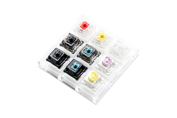 Acrylic Switch Tester JWICK Switch for Mechanical Keyboard Black Red Blue Ginger Milk Poi White