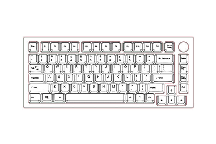 NextTime X75 75% Gasket Mechanical Keyboard kit PCB Hot Swappable Swit ...