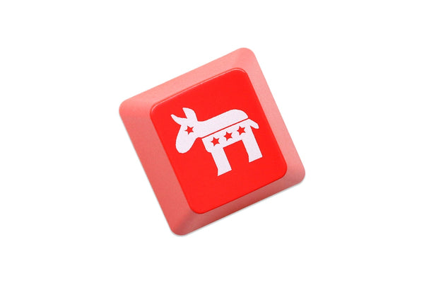 Novelty Shine Through Keycaps ABS Etched back lit black red r1 ESC the Donkey vs Elephant Symbol