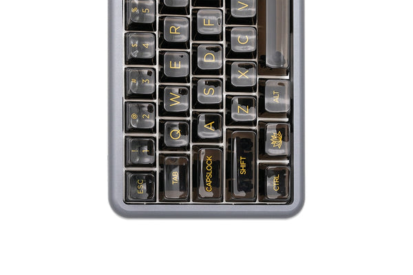 GKs MDA Silk Screen Tech Keycap Set thick Transparent ABS for keyboard gh60 poker 87 tkl 104 ansi xd64 bm60 xd68 xd84 BM87 BM65
