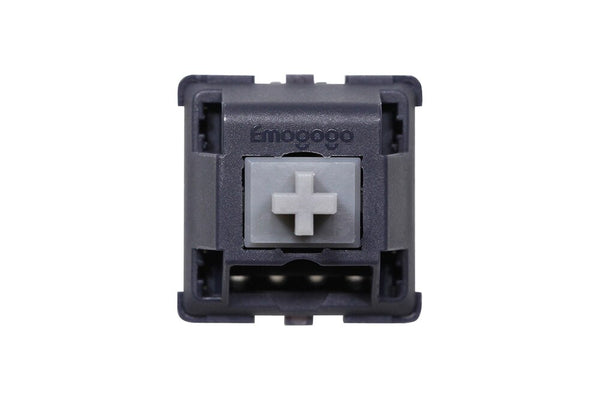 Emogogo Silver Grey NO1 Pre Tactile Switch 5pin RGB SMD 62g mx switch for mechanical keyboard 50m POM Nylon Gold Plated Spring