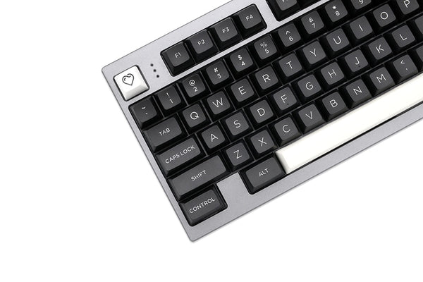 WM OSA Profile WOB PBT doubleshot keycap for mx stem keyboard 60 87 104 tkl ansi bm60 bm65 bm68 xd64 xd68 Black on White