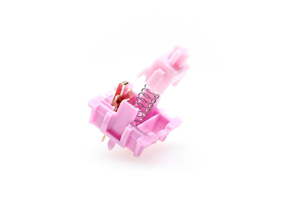 JWICK Pink Jade Linear Switch 5pin RGB SMD 62g mx switch for mechanical keyboard 50m POM Nylon Long Spring Pink