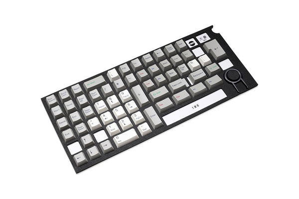 Taihao ALPS ABS Vintage White Grey Doubleshots keycap for diy gaming mechanical keyboard Cubic OEM profile