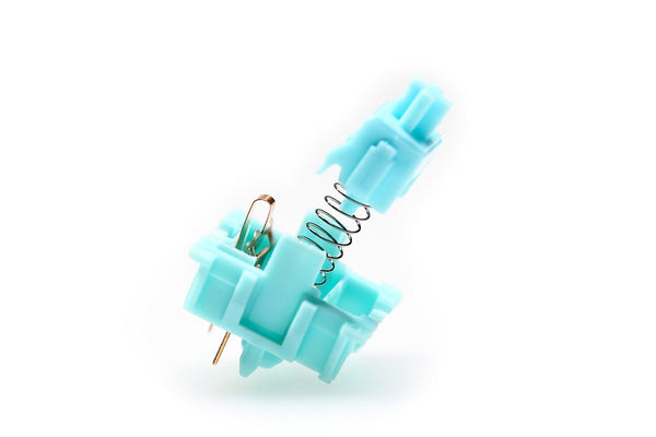 JWICK Ice Jade Pre Advanced Tactile Switch 5pin RGB SMD 62g mx switch for mechanical keyboard 50m POM Nylon Long Spring Blue