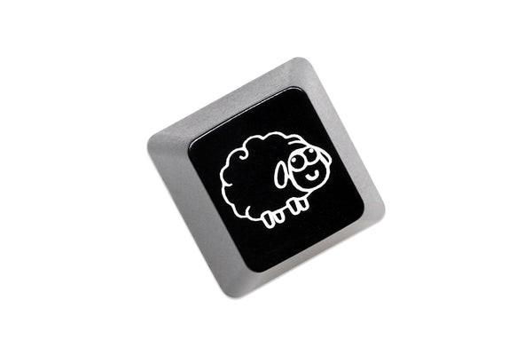 Novelty Shine Through Keycaps ABS Etched back lit black red r1 ESC the Cute Sheep Sheep Sheep