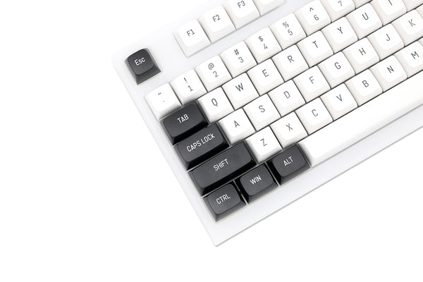GKs WOB CSA PBT Doubleshot keycaps for diy gaming mechanical keyboard CSA Profile for BM60 BM68 BM80 BM65 Black White