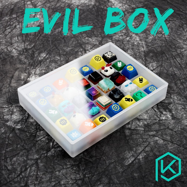 evil box acrylic keycaps box 7 x 5 free shipping keyboard sa gmk oem cherry dsa xda keycaps box For Keycap Set Stock Collection - KPrepublic