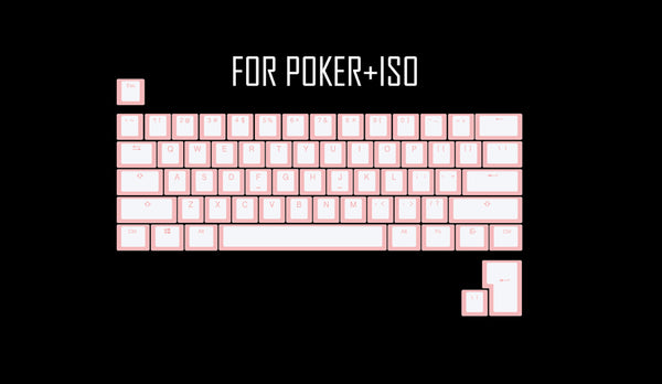 pudding pbt doubleshot keycap oem back light mechanical keyboards milk white pink black gh60 poker 87 tkl 104 108 ansi iso - KPrepublic