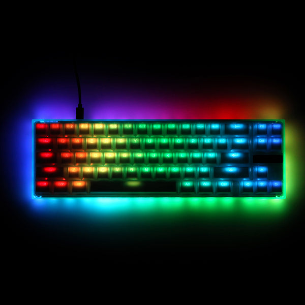 Taihao Cubic Profile Nana De Coco Translucent Backlit Doubleshot keycaps for diy gaming mechanical keyboard oem profile Forested