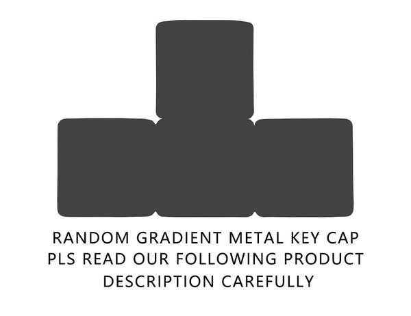 Teamwolf WASD KEY stainless steel MX Metal Keycap for keyboard gaming key R2 R3 light through back lit Black Blue Gold gradient