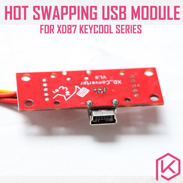 XD Hot Swapping USB Module dip usb mini prot for keycool 71 84 87 104 108 rgb usb bus for xd87