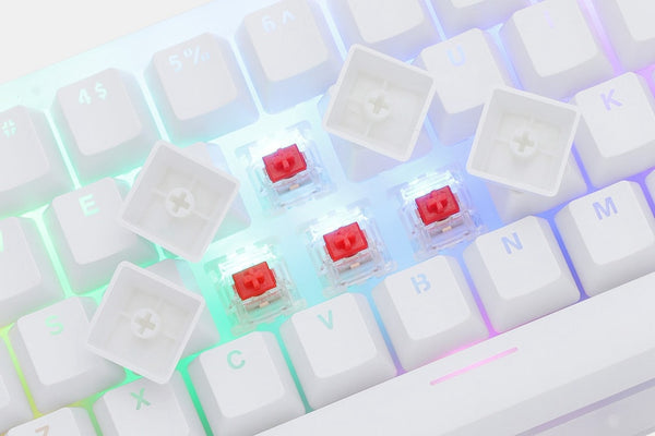 Zeeyoo 65% 68 key Custom Mechanical Keyboard PCB CASE hot swappable switch support lighting effects with RGB switch led