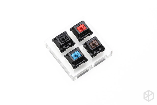 switch tester with acrylic base cherry kailh outemu ttc ysa greetech otm red blue brown black green orange rgb pro speed heavy
