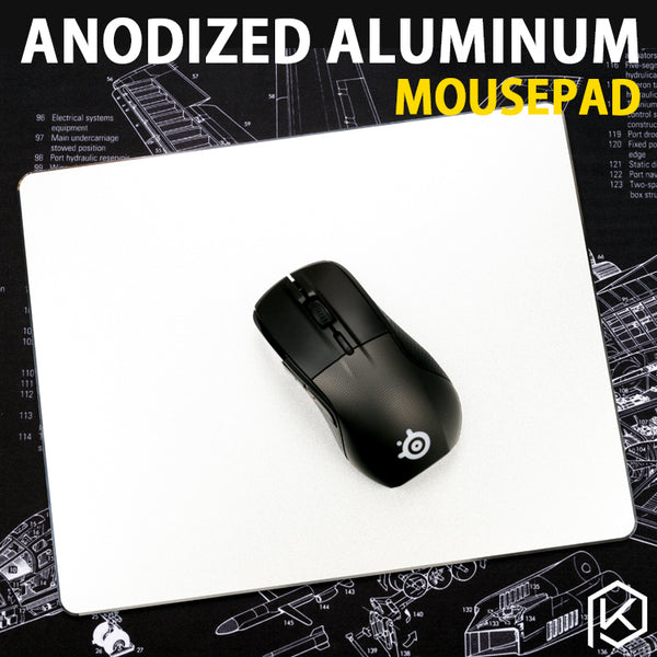 Aluminum alloy mousepad Gaming Mat Mouse with free gift tablet support with Non-Slip Rubber Bottom Mouse Pad anti slip Mousepad - KPrepublic