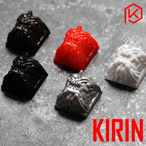 Novelty Shine Through Keycaps 3d printed print printing pla kirin custom mechanical keyboards light Cherry MX compatible - KPrepublic