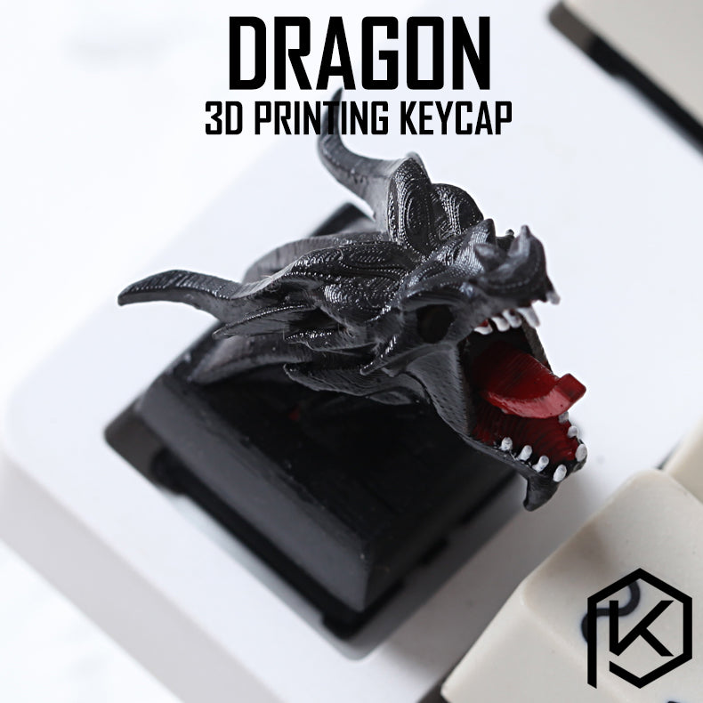 Keycaps Pla Novelty Shine Through Keycaps 3d printed print printing pla dragon cus ...