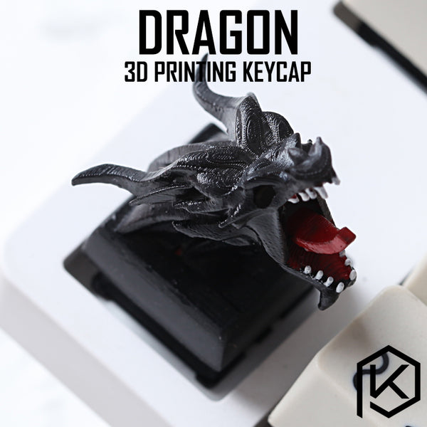 Novelty Shine Through Keycaps 3d printed print printing pla dragon custom mechanical keyboards light Cherry MX compatible - KPrepublic