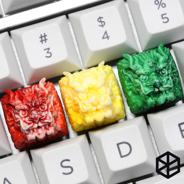 [CLOSED][GB] Dragon Novelty Resin Keycap dither agate wax jade mechanical keyboards