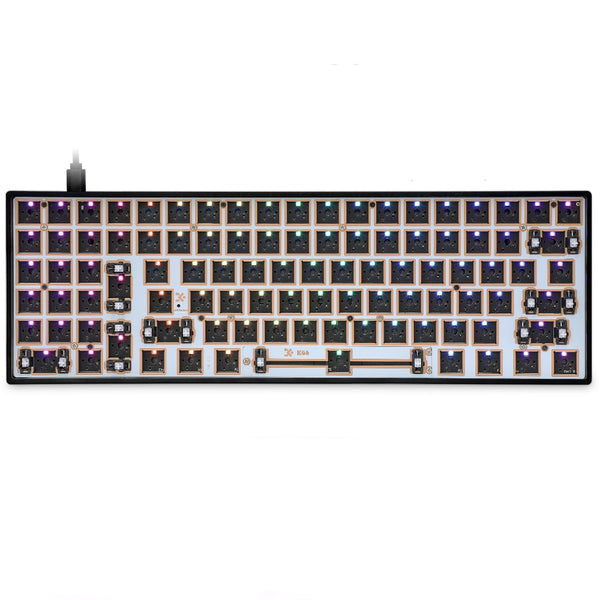 gk96 gk96x gx96lx hot swappable Custom Mechanical Keyboard Kit rgb switch leds type c software programmable balck white case