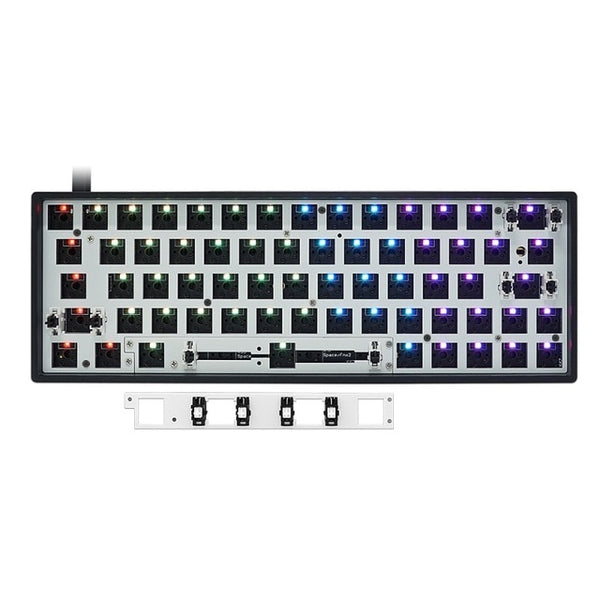 gk64X hot swappable pcb Custom Mechanical Keyboard rgb smd switch  type c usb