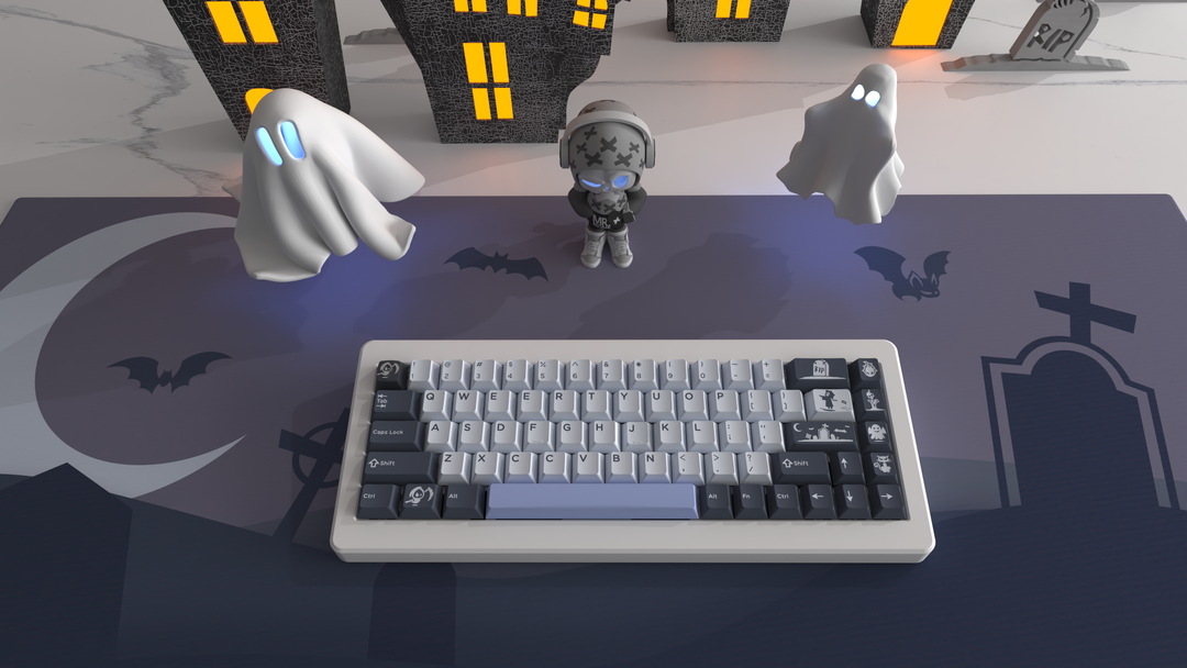 [GBEXTRAS] Domikey x ZERO-G Midnight Cherry Profile ABS Keycaps Double ...