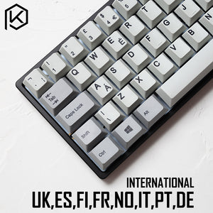 kprepublic international norde EU UK ES FI FR NO IT PT DE HU vowel letter Cherry profile Dye Sub Keycap thick PBT for keyboard - KPrepublic