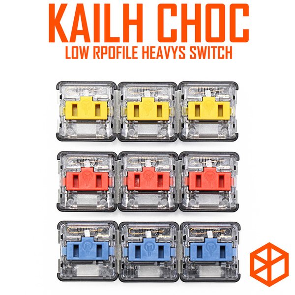 kailh low profile choc switch half high ultrathin RGB Swithes For Backlit Mechanical keyboard Dark Yellow Burnt Orange Pale Blue