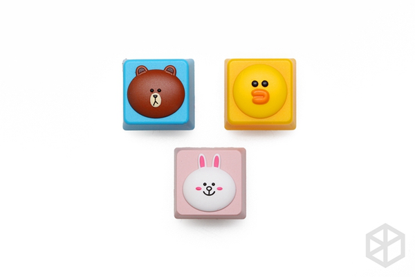YouthCC LINE Characters Emoji novelty resin hand-painted keycap