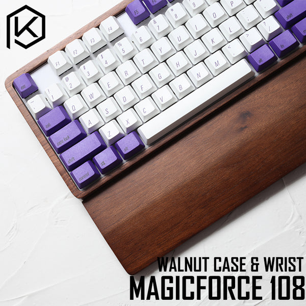 [CLOSED][Pre-Order] Magicforce Mechanical Keyboard with Walnut Case 108 keys free shipping - KPrepublic