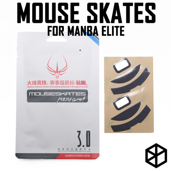 Hotline games 2 sets/pack competition level mouse feet skates gildes for razer mamba elite 0.6mm thickness Teflon