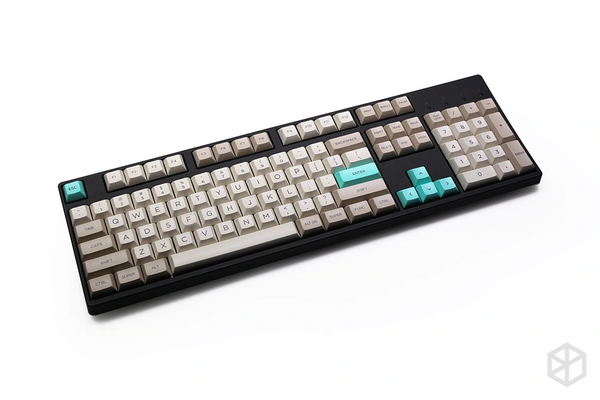 dsa profile Dye Sub Keycap Set PBT plastic retro beige for mechanical keyboard beige grey cyan gh60 xd64 xd84 xd96 87 104