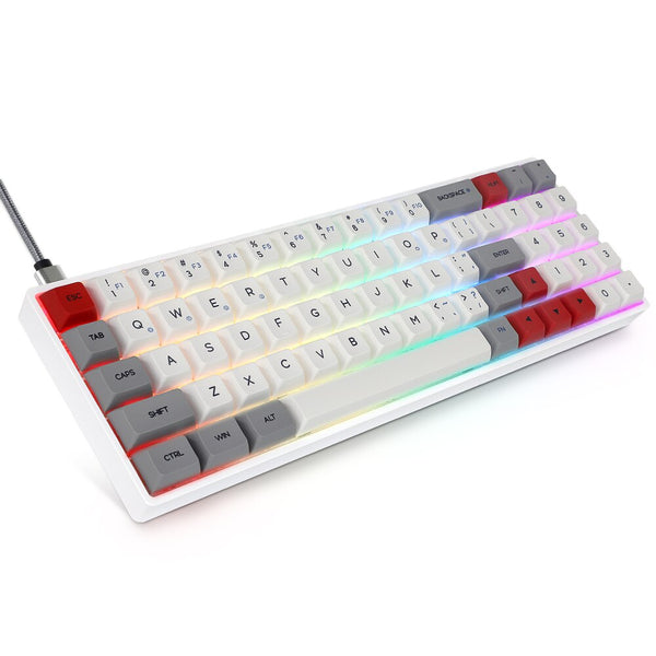 sk71 70% custom mechanical keyboard rgb optical switch leds hot swapping socket powerful control software type c pcb plate case