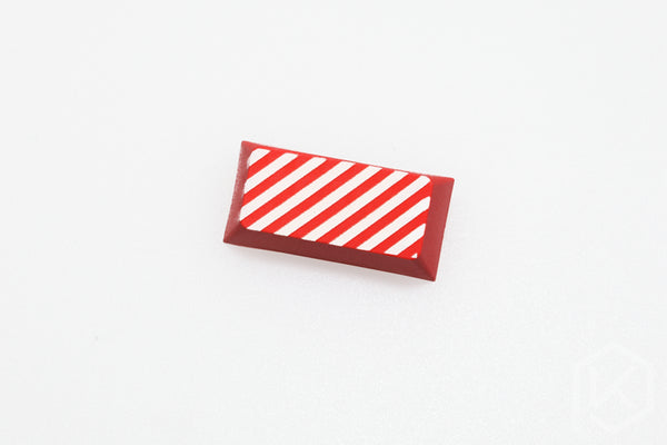 Novelty cherry profile dip dye sculpture pbt keycap for mechanical keyboard laser etched legend Stripe backspace red
