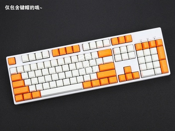 taihao abs double shot keycaps for diy gaming mechanical keyboard color of ocean deep blue white yellow red orange purple pink