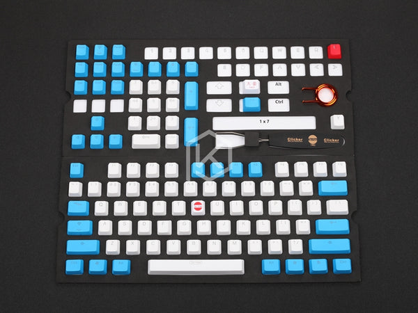 taihao pbt double shot keycaps for diy gaming mechanical keyboard Backlit Caps oem profile light through red blue white grey
