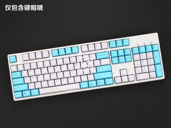 taihao pbt double shot keycaps for diy gaming mechanical keyboard color of miami diablo black orange cyan rainbow light grey