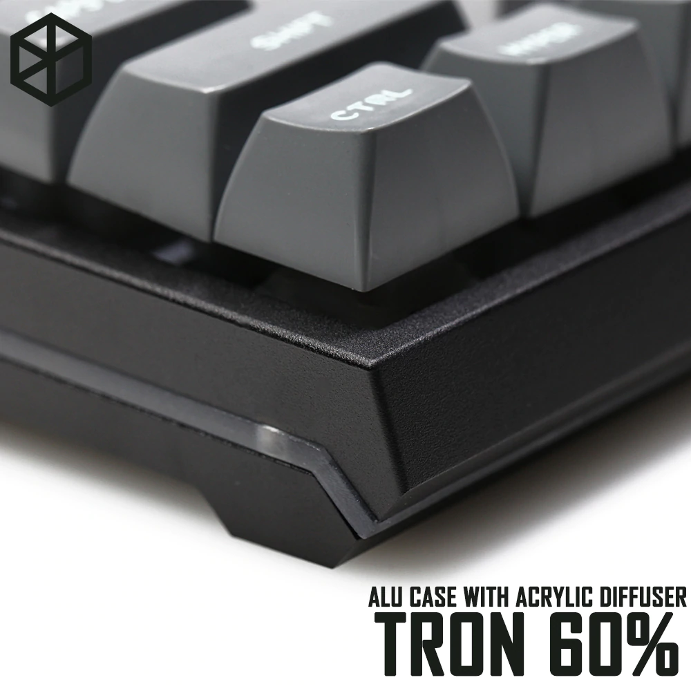 Tron 60% Anodized Aluminium acclive angle case for gh60 xd60 xd64 Tron 60% Anodized Aluminium acclive angle case for gh60 xd60 xd64