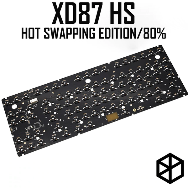 hot swappable  XD87 Custom Mechanical Keyboard Kit 80%  Underglow RGB