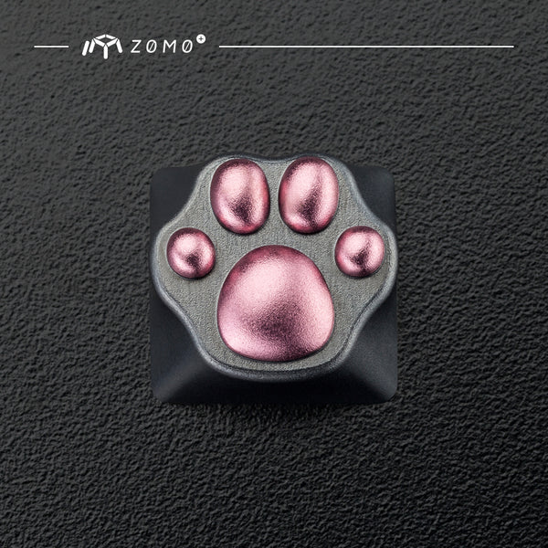 zomo Aluminum & Silicone Kitty Paw Artisan Keycap cat pad CNC anodized aluminum body Compatible with Cherry MX switches - KPrepublic